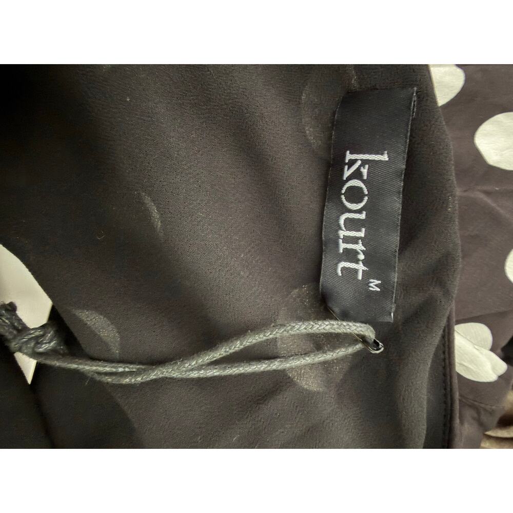 $172 New Kourt black white polka dot Astoria skirt sz M - Picture 9 of 10
